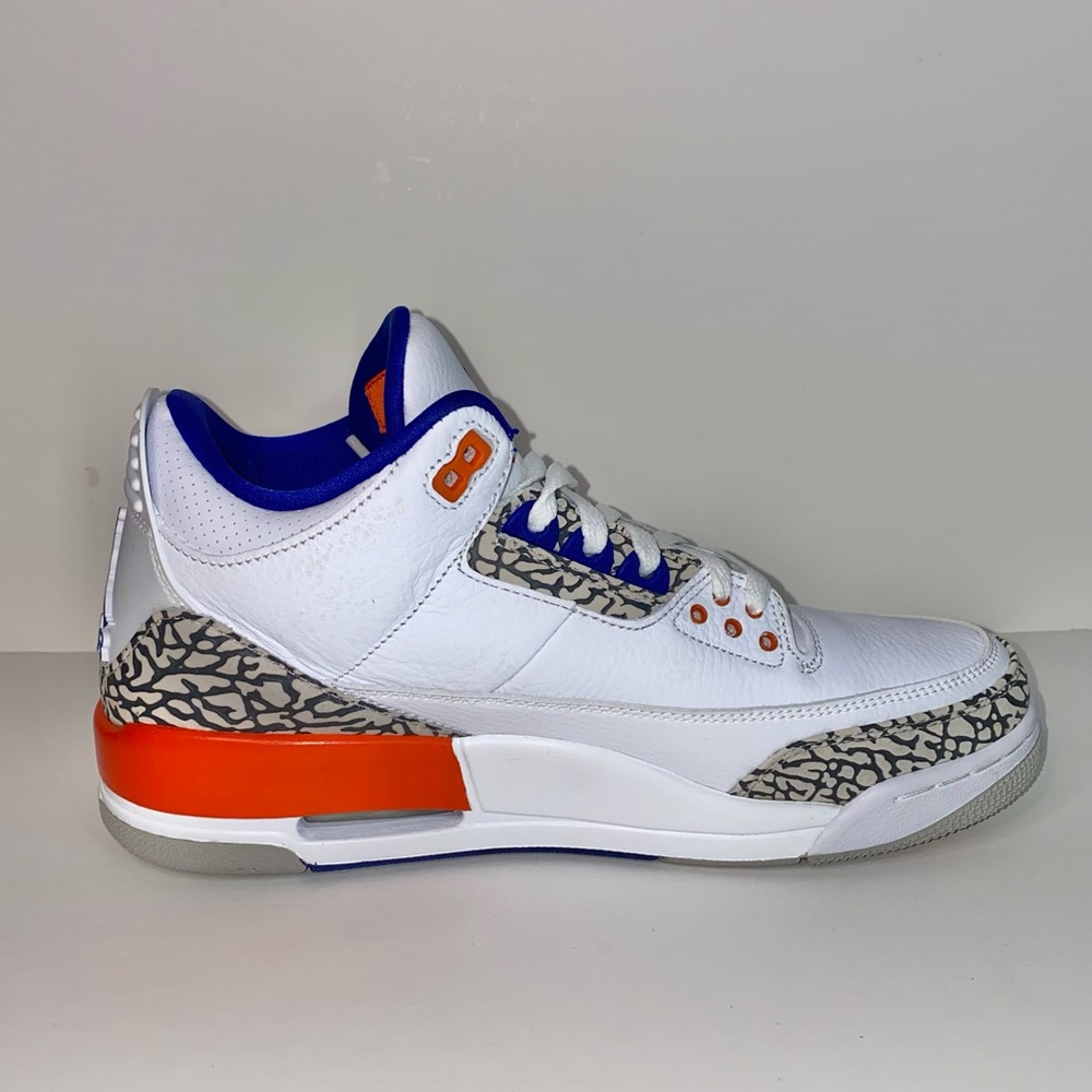 Nike Air Jordan 3 Retro ‘Knicks’ Mens Sz 9 New - Picture 5 of 7